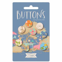 Sunday Brunch Buttons | 14mm - 8 pcs