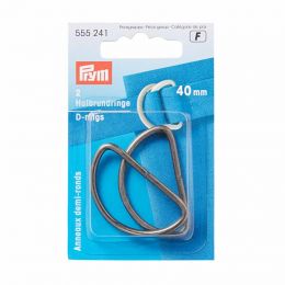 D Rings 40mm | Antique Silver | Prym