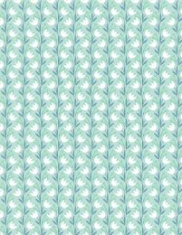 Windsong Meadow Fabric | Climbing Tulips Teal