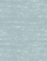 Winter Hollow Fabric | Music Notes Blue