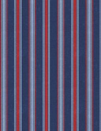 At The Helm Fabric | Multi Stripe Dark Blue