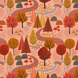 Nature Trail Lewis & Irene Fabric | Nature Trail Warm Amber