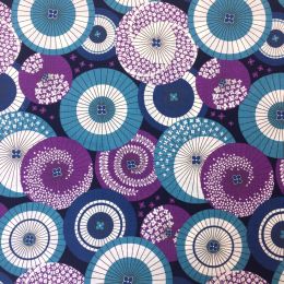 Imaza Cotton Fabric | Goto Umbrella Blue/Purple