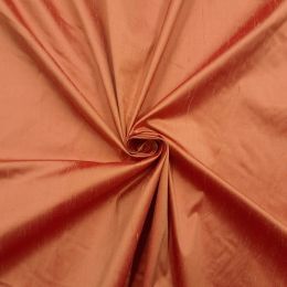 Luxury Silk Dupion | Burnt Orange