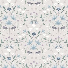 Cassandra Connolly Water Garden Fabric | Graceful Reflections Pale Truffle