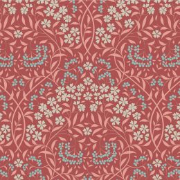 Tilda Sanctuary Fabric | Larissa Rhubarb