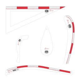 Template Set Tailor's Rule - 5 Pieces