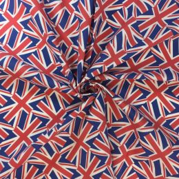 Union Jack Fabric - Pure Cotton, UK Printing | Wave The Flag Small