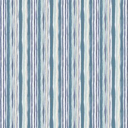 Hajime Fabric by Stuart Hillard | Multi stripe Pale Blues