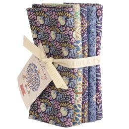 Tilda Sanctuary Fabric | Fat Quarter Bundle Eggplant/Blue